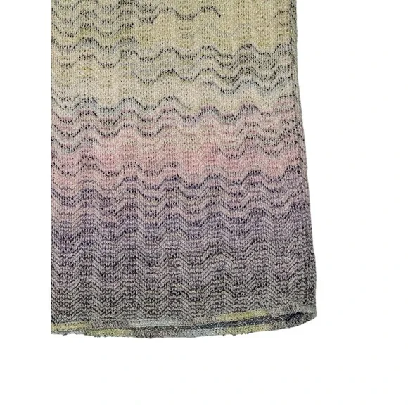 Missoni Womens Pencil Skirt 42 (Medium) Knit Zig Zag Ombre Stretch Vintage - Picture 7 of 9